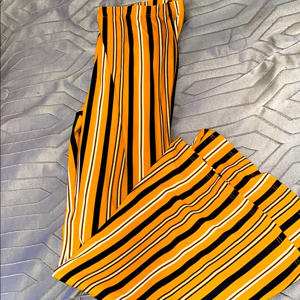 Stretchy Mustard Flare Pants